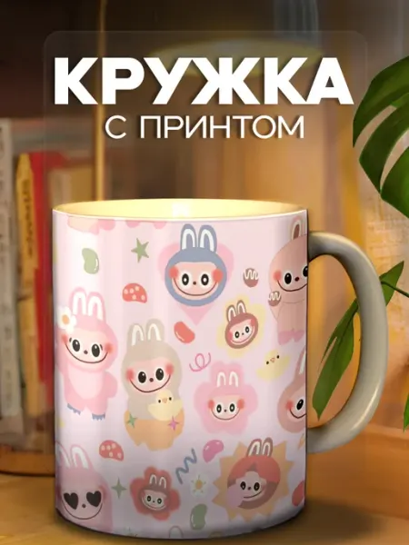 Кружка с принтом Игрушка лабубу Cup_Art