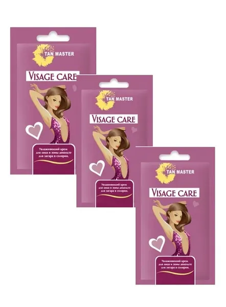 TanMaster Visage care 5 мл деликатный загар крем для лица и декольте 5*3шт ( 15 мл)