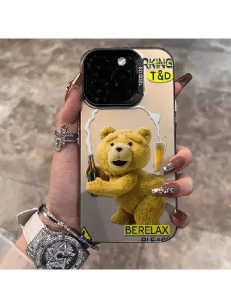 Чехол на IPHONE 12 12 PRO чёрный медвежо кервежа