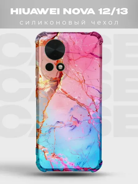 Чехол на Huawei Nova 13 с принтом Тай-дай PRINTberries