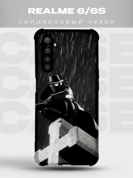 Чехол на Realme 6 Человек-паук Нуар spider noir марвел PRINTberries