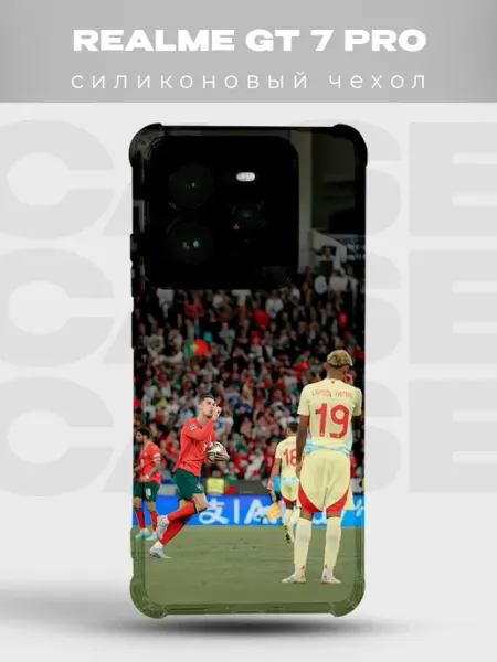 Чехол на Realme Gt 7 Pro Португалия футбол PRINTberries