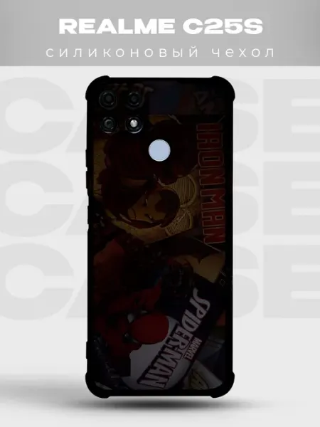 Чехол на Realme C25s Мстители марвел avengers супергерои дум PRINTberries
