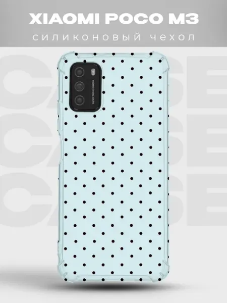Чехол на Xiaomi Poco M3 в горошек Polka Dot PRINTberries