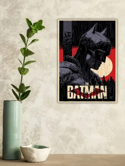 Постер-наклейка, формата A4, Batman - Пленка самоклеящаяся, наклейки и этикетки