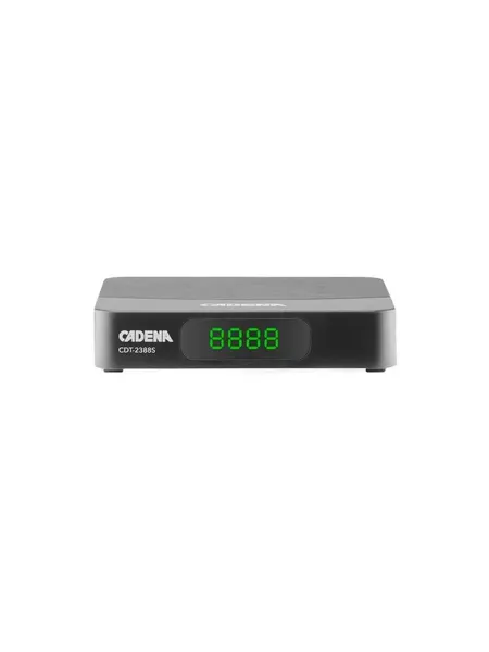 Ресивер Cadena DVB-T2 CDT-2388S, пластиковый корпус, черный (046/91/00055675)
