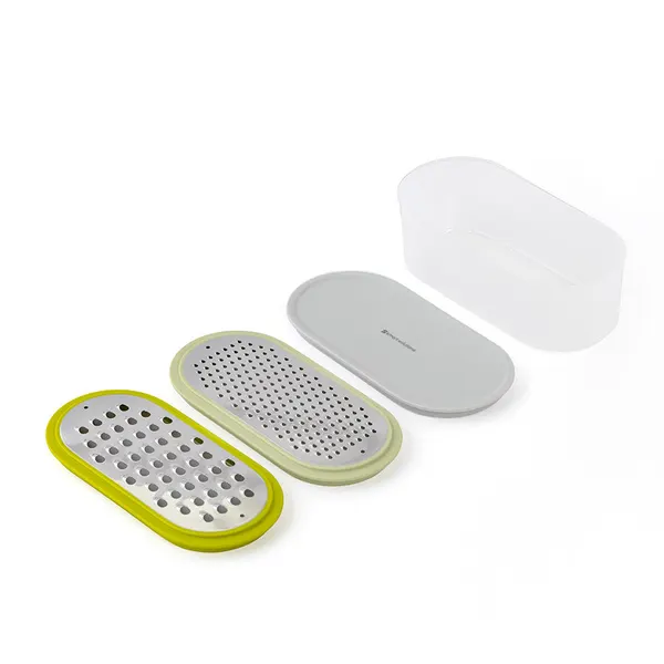 Терка с контейнером и крышкой Smart Helper 20х10х9,5 см 2 насадки Smart Solutions SS0000427