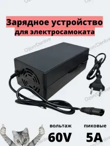 Зарядное устройство 60V(67.2V)-5A для электровелосипеда/электросамоката, штекер XLR