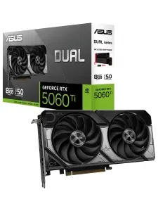 ASUS Видеокарта GeForce RTX 5060 Ti 8 ГБ (DUAL-RTX5060TI-8G)