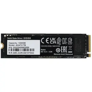 Gigabyte 1 ТБ Внутренний SSD-диск AORUS Gen4 7300, M.2, PCI-E 4.0 (AG4731TB)