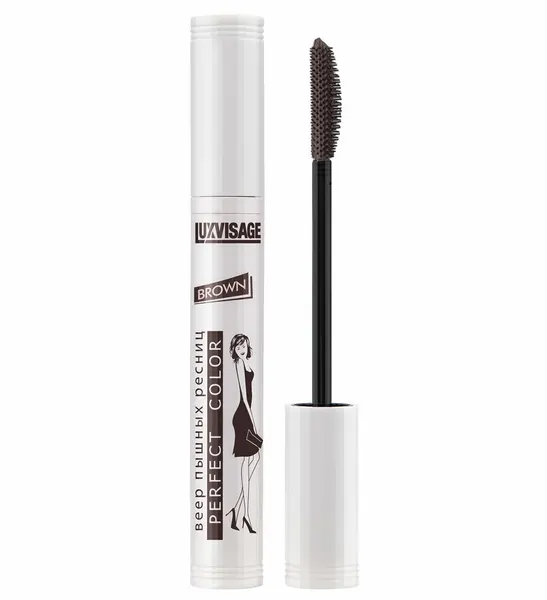 Тушь для ресниц Luxvisage Perfect Color веер пышных ресниц, фиолетовая