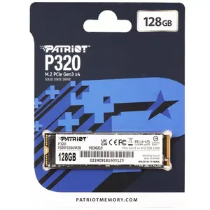 Patriot Memory 128 ГБ Внутренний SSD-диск P320, M.2, PCI-E 3.0 32 ГБ/с (P320P128GM28)