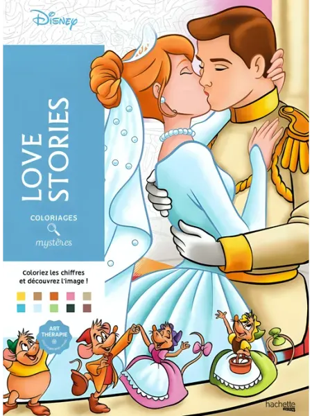 HobbyPlanet Раскраска по номерам дисней Love Stories hachette coloriages