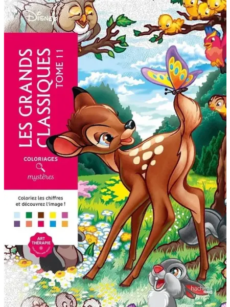 HobbyPlanet Раскраска по номерам дисней Бэмби Coloriages mysteres ашет