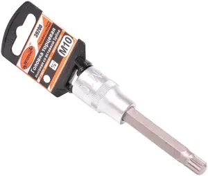 Головка-бита торцевая 1/2" - 100 мм со вставкой SPLINE М10 Автодело PRO 39200