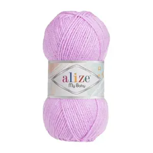 Пряжа для вязания Alize - My baby 27 лиловый 1 моток 50 гр/150 м 100% акрил