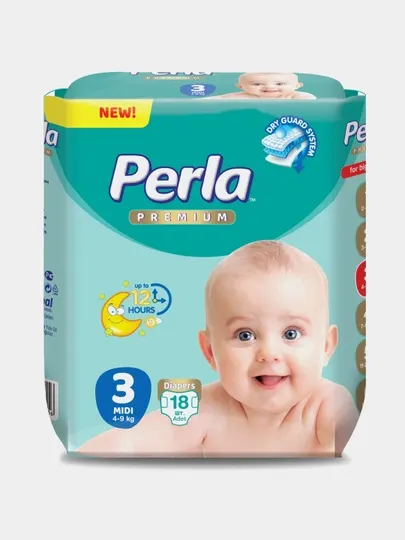 Подгузники Perla Comfort Plus Eco Midi, 18 шт