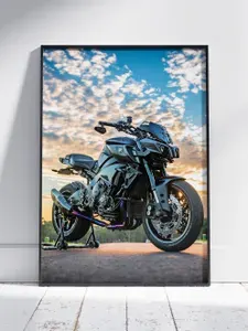 Плакат на стену для интерьера Техника и транспорт (Ямаха MT 10 - Yamaha MT 10 3) - Постер по транспорту формата A4 (21x30 см)
