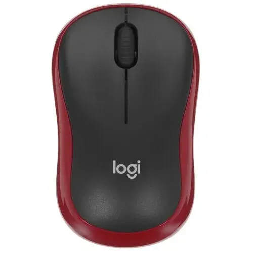 Беспроводная Мышь Logitech M185 1000 dpi, Красный для ПК / ноутбука