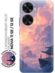 Силиконовый чехол на Huawei nova 11 SE / 12 SE с принтом "Дом над бездной"