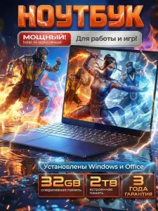 Notebook.edge Ноутбук 15.6", Intel Core i9-14900HX, RAM 32 ГБ, SSD 2020 ГБ, Intel Iris Xe Graphics Functions as UHD Graphics, Windows Pro, серебристый, Русская раскладка