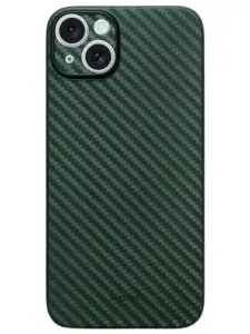 Чехол на iPhone 15, Air Carbon ультратонкий пластик, зеленый
