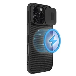 Чехол для Iphone 16 Pro Nillkin CamShield Pro Magnetic Case с поддержкой магнитной зарядки типа Magsafe, черный