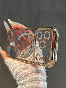 Чехол на iPhone 17 Pro Max MagSafe со стразами