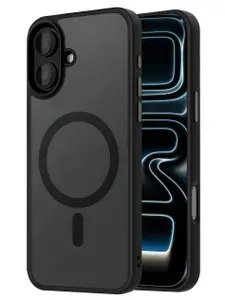 Чехол на iPhone 17 с MagSafe, айфон 17, противоударный, черный, с магсейф