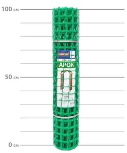 Садовая заборная сетка, пластиковая, размер 1x10 м, цвет зеленый, ячейка 50x60 мм. Режется и монтируется на любые арки, беседки. Служит опорой для поддержки вьющихся и лазающих растений