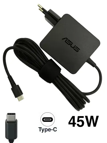 Зарядное устройство для ноутбука Asus, Transformer T305CA, 20V - 2.25A, (Штекер: Type-C) 45 Вт Квадратный