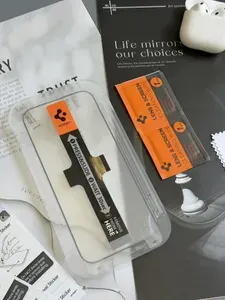 Прочное стекло Spigen на экран для Samsung S25 Ultra / Набор 2 стекла + каркас для легкой установки / Авто установка за 30 секунд_2
