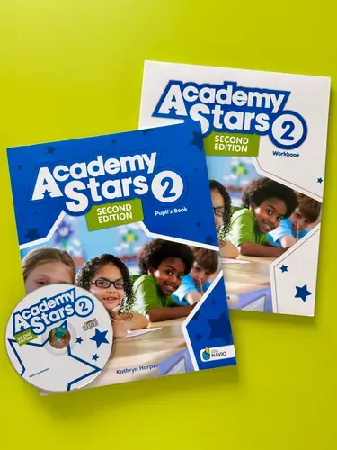 Academy Stars 2 SECOND Edition: Students Book + Workbook (учебник и рабочая тетрадь) + CD | Clarke Sue