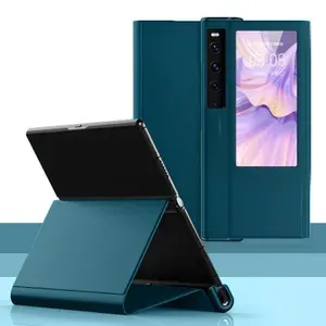 Кожаный чехол с флипом MyPads для Huawei Mate XS 2 с магнитной застежкой