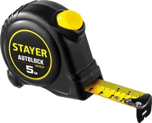 Рулетка с автостопом STAYER AutoLock 5м х 25мм, (2-34126-05-25)