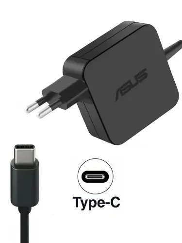 Зарядное устройство для ноутбука Asus, ExpertBook B9 B9400CEA-KC1422, 20V - 3.25A, (Штекер: Type-C) 65 Вт Квадратный