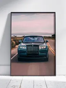 Плакат на стену для интерьера Авто и Мото (Роллс Ройс Фантом - Rolls Royce Phantom 3) - Постер по транспорту формата A4 (21x30 см)