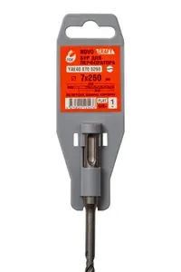 Бур по бетoну 7 х 260 мм, sds plus, сталь 40Х, для перфоратора