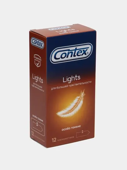 Презервативы Contex Lights, особо тонкие, 12 шт
