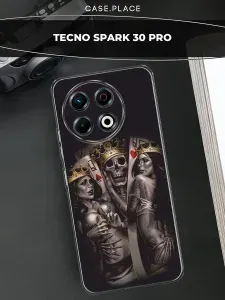 Чехол на Техно Спарк 30 Про скелет
