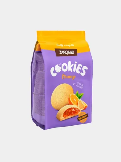 Печенье сдобное с начинкой со вкусом апельсина "ORANGE COOKIES"