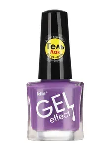 Лак для ногтей kiki Gel Effect тон 4 с гелевым эффектом без уф-лампы, цветной глянцевый маникюр и педикюр, кики, 5 мл