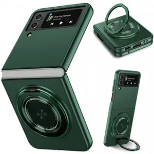 Matte Shield Ring Тонкий пластиковый чехол с кольцом Magsafe для Samsung Galaxy Z Flip 4