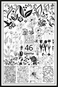 Пластина для стемпинга Taki Da 46 Цветы
