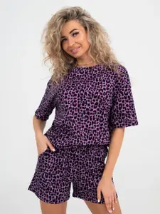 Пижама COOL LOOK женский домашний костюм с шортами и футболкой на пляж