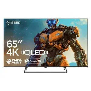 SBER Телевизор SDX-65UQ5231 65" 4K UHD, темно-серый