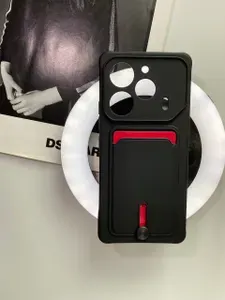 Чехол на Tecno Pova 6 5G / Pova 6 Pro 5G черный с карманом для карты