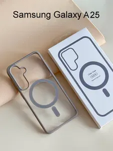 Чехол для Samsung Galaxy A25 (5G), MagSafe, серый (Natural titanium)