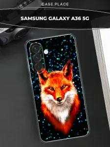 Силиконовый чехол на Samsung A36 5G / Самсунг А36 5G с лисой