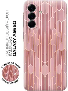 Чехол на Samsung Galaxy A56 5G с принтом "Золотое плетение"